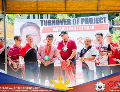 Turnover of the road project at Barangay Maria Cristina.